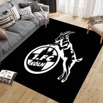 1. FC Köln Flannel Pattern Square Carpet,Area Rug,Carpet Rug for Living Room Bedroom Sofa Playroom Decor,Non-slip Floor Mat 60x90cm( 23x35in )