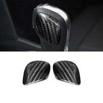 Touareg Tiguan Beetle Real Hard Carbon Fiber For VW Volkswagen Polo Golf 4 6 7 Passat B6 B5 B7 B8 Gear Shift Knob Panel Sticker Black Carbon black