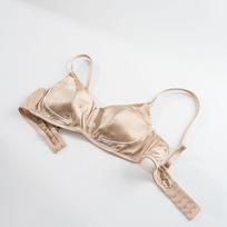 French Triangle‑Cup Silk Bra High Side‑Support Satin Ultra‑Thin Mulberry Silk Women Brassiere M