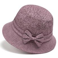 Old man hat female mother spring and autumn thin cloth hat middle-aged and elderly grandma basin hat sunshade bucket hat old lady hat M（56-58cm） gray