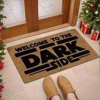 Welcome to The Dark Side Door Mat Vintage Bold Text Soft Non-Slip Washable Kitchen Rug Bedroom Entrance Home Decor Mat 1PC 120x180cm