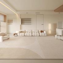 Large Area Carpets for Living Room Fluffy Soft Lounge Floor Mat Thick Anti-slip Study Rug Cream Style Bedroom Plush Decor Carpet 120x160cm