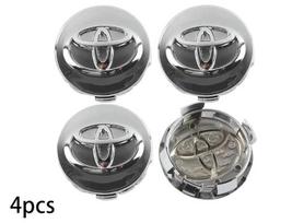 4pcs 62mm Car Tyre Wheel Center Hub Cap Badge For Toyota C-hr Prado Rav4 PP30 Yaris Hrv Hilux Prius Avensis Corolla Camry accessory 4pcs 62mm