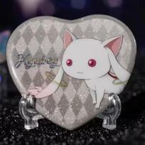 Anime Puella Magi Madoka Magica Kaname Madoka Cosplay Brooch Metal Heart Badge Tomoe Mami Backpack Pins Accesorios white