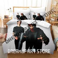 3D Print New Twenty One Pilots Bedding Set Single Twin Full Queen King Size Bed Set Adult Kid Bedroom Duvetcover Sets Anime Bed EU Single 135*200cm/53x79in 3pcs