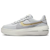Nike Womens Air Force 1 PLT.AF.ORM 'Photon Dust' (women's sizes) Photon Dust / Team Gold / Sail / Wolf Grey Skate Shoes DJ9946 002 38.0 white