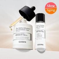 COSRX The Alpha-Arbutin 2 Discoloration Care Serum Special Set (50ml + Peptide Serum 30ml) black