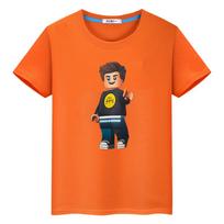 Vlad A4 spausdinti marškinėliai berniukui 10 metų Viršutiniai 100% medvilniniai marškinėliai Merch A4 anime trumpi pride marškinėliai y2k vienetiniai mergaičių drabužiai 130 black
