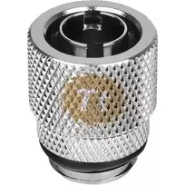 Pacific 3/8 "" IN x 1/2 OUT Compr. silver