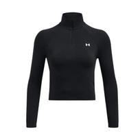 Under Armour Vanish Seamless Solid Color Breathable Short Sports Top Women tops Black 1384405-001 L black