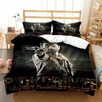 Baisus žaidimas The Walking Dead spausdintas patalynės komplektas prabangus Queen dydžio patalynės komplektas Švelnus ir patogus Individualus patalynės komplektas berniukui 70x133cm 2pcs black