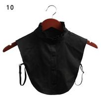 Fashion Vintage Lace Black/White Classic Cowboy Leopard Grain Clothes Accessories Shirt Fake Collar Cotton Blouse False Collar black