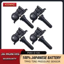 PMV-E100 TPMS For TOYOTA YARIS COROLLA LAND CRUISER Tire Pressure Monitor 4260702090 42607-02090  433mhz Auto Accessories 4PCS black