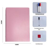 Erasable Whiteboard Drawing Book for Kids and Students – Multifunctional Doodle and Writing Board with Stand A4 pink