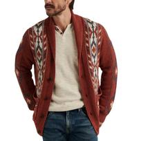 Men's Casual Long Sleeve Shawl Collar Buttons Down Cable Knit Cardigan Sweater with Pockets Fall Winter Loose Fit Chunky Cardigans Outwear for Men XXL