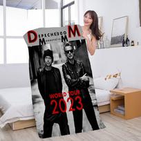 Depeche-Mode Dainininkas Žvaigždė Mikropluošto Paplūdimio Rankšluostis Sugeriantis Greitai Džiūstantis Minkštas Joga Plaukimas Kurortas Alpinizmas Rankšluostis W95*H135(CM)