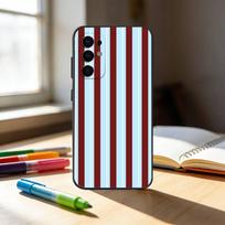 Bordo ir balta juostelė Telefono dėklas Samsung S25, S24, S21, S22, S23, S30, Ultra, S20, Plus, Fe, Note, 10, 9, 5G Juodas dangtelis Samsung S225G