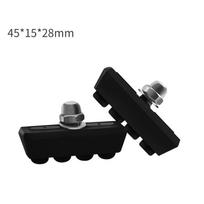 Bike Brake Blocks Rubber Cycling Part Tools Mtb Mountain Road Bicycle Lightweight V-Brake Shoes Pads Bicycle Accessories 45mm gray