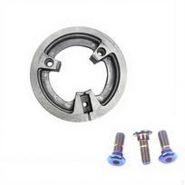 Disc Brake Conversion Kit, Electric Scooter, Rear Drum enhancement, Mounting Ring Silver Screws 11cm Colored Screws 11cm white