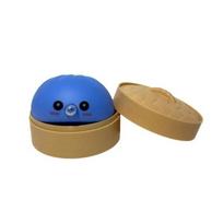 ~Dumpling Squishies Blow Bubbles Toy Dumpling Squishies Set with Steamer New Bubble-Blowing Squishies, Stretchy Fidget Sensory rožinė
