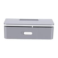 Mini Bag Sealer 8 Adjustable Temperature Settings LED Display Rechargeable Sealer Machine for Snacks Chips Gray gray