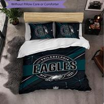Philadelphia Eagles Pattern Microfiber 3Pcs Bedding Set Decor Duvet Cover Set For Bedroom Home Use 140cm*210cm