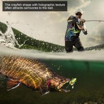 with Hook Artificial Lobster Lure 11.2cm 102g Fishing Lure Bait Deep Sea Trolling Bait  For Trout geltona