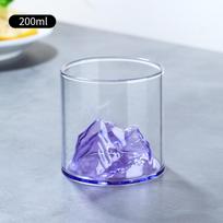 Mt. Fuji Hidden Mountain Glass Cup - Borosilicate Whiskey & Tea Glass 301-400ml white