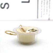 Novelty Tofu Pudding Keychain Squeeze Slow Rebound Pinch Pendant  Birthday Style 7 white