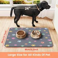 1Pcs Rubber Drying Mat With 1Pc Diatomite Pet Feeding For Coffee Shop Restaurant Kitchen Carpet Tableware Durable Diatom Mud 40*50cm beige