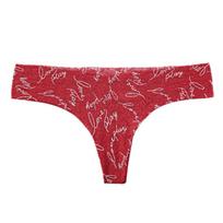 Sexy Women Panties Ultrathin Breathable Underwear Lace Letter Printing Thong Low-waist G String High Elasticity Lingerie L
