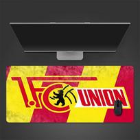 Union Berlin Mouse Pad, Large Gaming Desk Mat, Non-slip XXL Mousepad for Laptop & Tablet, Mini PC Playmat with Stitched Edges 30cmx60cm(11.8x23.6inch) red