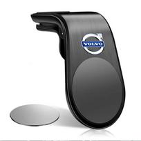Magnetinis automobilio telefono laikiklis su oro ventiliacijos spaustuku, stovas automobilyje Volvo Xc60 Xc90 V40 V60 S60 V50 V90 S80 C40 XC40 V70 XC70 C30 C70 gray