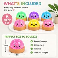 Glow In The Dark Dumpling Squishy Fake Food Slow Rising Soft Squeeze Anti Stress Surprise Party Favor Goodie Bag Stuffer Gift green