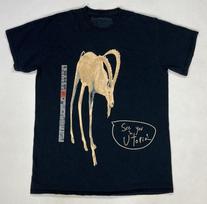 Unisex marškinėliai Medvilniniai Oversize Didelio dydžio Travis Scott Astroworld 2021 Festivalis Utopia Ožkos Grafinis T-shirt Vyrams Mažas XXL beige