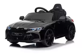 AKUMULIATORINIS AUTOMOBILIS  – SX2418 – BMW M4 – 12 V – EVA – odinė sėdynė – JUODA