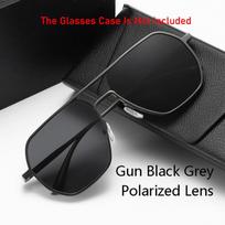 Fotochrominiai akiniai nuo saulės Vyriški poliarizuoti saulės akiniai nuo akinimo vairavimo akiniai Dvigubo tiltelio spalvos pakitimo dvigubo naudojimo dieniniai ir naktiniai vairavimo akiniai black