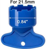 Concealed Faucet Spout with Aerator & Wrench, Core Accessories Set blue