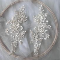 Color Classic Car Bone To Flower Embroidery Lace Wedding Dress Performance Clothing Accessories Decorative Flowers 1 light champagne price gray