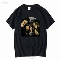 Creedence Clearwater Revival CCR Švytuoklės Roko Kantri Muzikos Grupės Marškinėliai CCR04 ilgomis arba trumpomis rankovėmis vintažiniai skalbti 4XL black