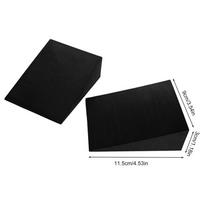 Putplasčio įstriža lenta, skirta blauzdų tempimui Lengva ir nešiojama neslystanti kulnas, paaukštintas pritūpęs pleištas jogos bloko pleištas 11.5x9x3cm black
