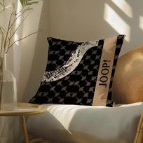 Madinga J-joop Pagalvės užvalkalas Šilkinis Elegantiškas Komfortas Sofa-lova Nematomas Užtrauktukas 30cmx30cm black