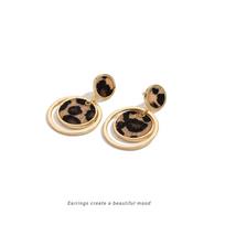 No-Pierce Wild Leopard Print Ear Cuff Earrings – Trendy Millennium Spicy Girl Style beige