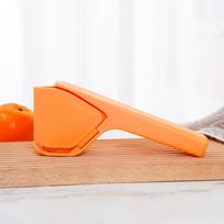 Max Juice Extraction citrinų laimo spaustukas EasytoUse plokščias citrinų spaudėjas su svertiniu spaustuku su įmontuotu sieteliu geltona orange