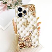OPPO Reno 15 5G dėklas Reno 15 Pro dangtelis CPH2813 CPH2825 Naujas stilingas gėlių minkšto silikono telefono dėklas OPPO Reno15 15c korpusui OPPO Reno15 Pro beige