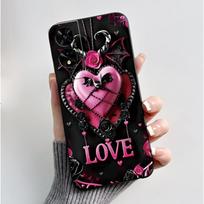 For TCL 505 Case Luxury Cute Love Rabbit Funny Shockproof Black Soft Silicone Back Cover Bumper TCL505 T509K T5094 Phone Casing TCL 505 black