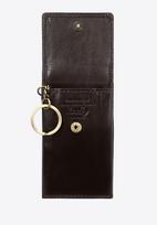 Wittchen Unisex Rectangular Leather Key Case Small Brown Natural Leather