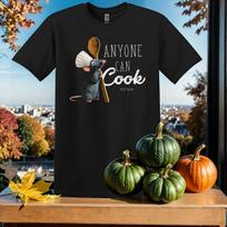 Anyone Can Cook Ratatouille T-Shirt Mens Womens Tees Top T Shirt Mens Womens Tees Top Men Women Unisex Tshirt SY15 M white
