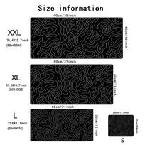 XXL stalo kilimėlis Juoda ir balta Strata Skystas pelės kilimėlis Didelis abstraktus pelės kilimėlis Žaidimų stalo kilimėlis su užrakintu kraštu Biuro neslystantis Automobilis 800x300x3mm