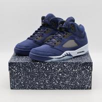 FD6812-400 Nike Air Jordan 5 Retro SE Midnight Navy Blue Georgetown Grey (Men's) 8 gray